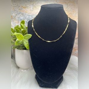 14k Yellow Gold Mirror Chain